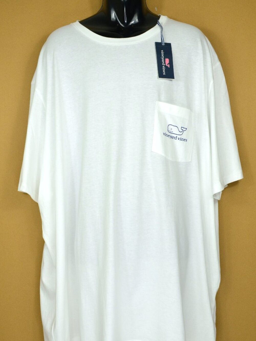 Vineyard Vines Men's Size 5XT White & Blue Graphic Crew Neck T Shirt NWT